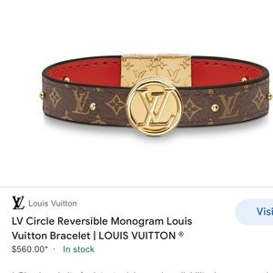 Authentic Louis Vuitton reversible bracelet
